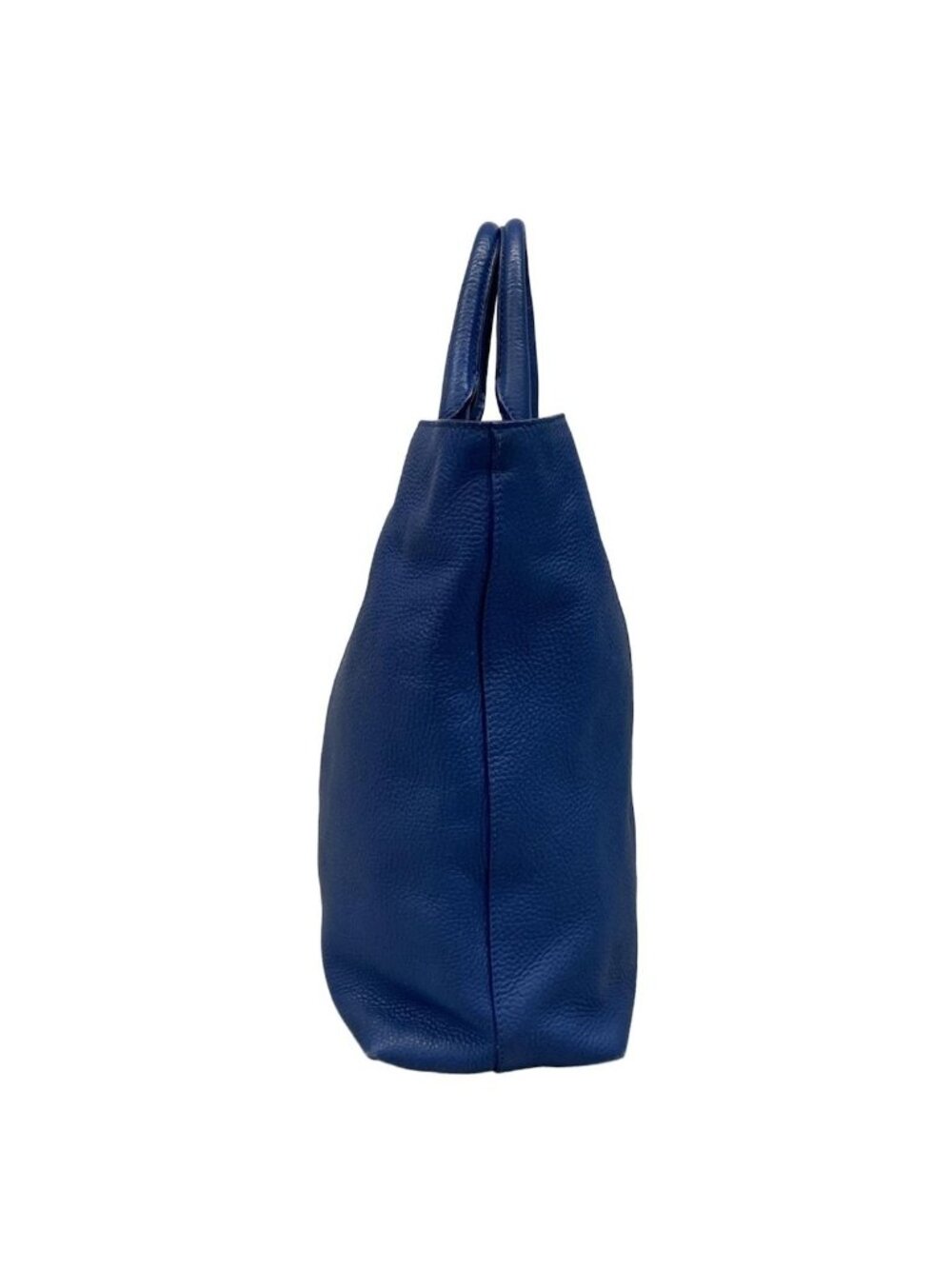 Prada Tote Blue Leather Tag - Picture 2 of 15